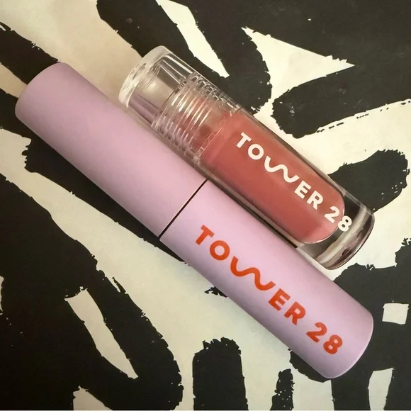 Tower 28 Beauty Mini Lashes and Lips Duo - MakeWaves Mascara & ShineOn Lip Jelly - Picture 9 of 16